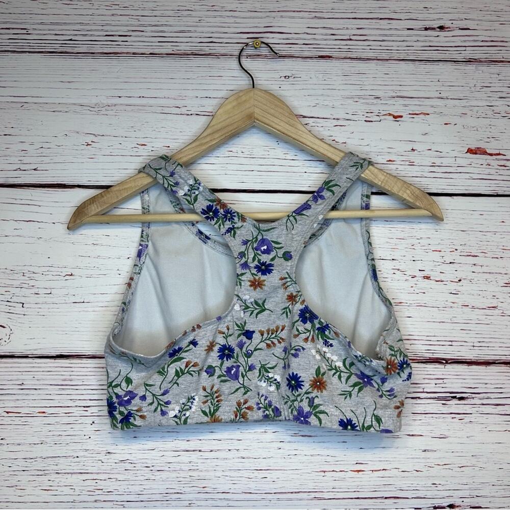 Vintage Floral Basic Editions Racerback Sports Br… - image 4